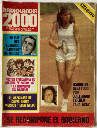 Revista Radiolandia, Póster Selección Argentina 1982 Ex6
