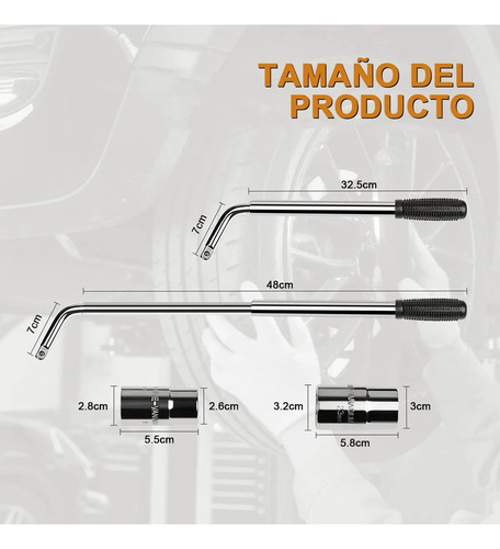 Le Maneral Con Dados Para Rines,rines Exteble 17-19 Mm