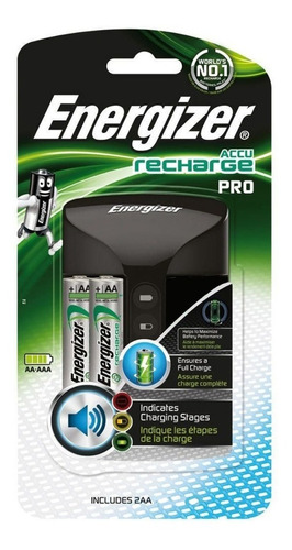 Cargador Aa, Aaa Energizer Pro  Recargable Incluye 2 Aa