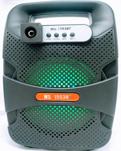 Imagen 3 de 6 de Parlante Bluetooth Con Entrada Par Micrófono 15w Fm Usb