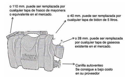 Imagen 4 de 4 de Tanque Bidon 25 Litros Con Canilla Y Jabonera Ideal Camping