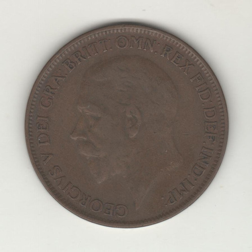 Gran Bretaña Moneda De 1 Penny Año 1927 Km 826 - Excelente-