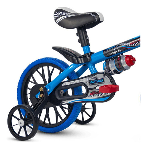 Bicicleta Infantil Aro 12 Veloz Com Capacete Preto - Nathor