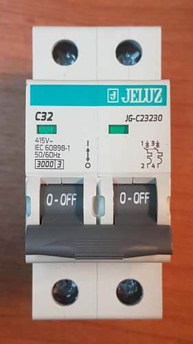 Llave Termica Jeluz Bipolar - 10a / 16a / 20a / 25a / 32a