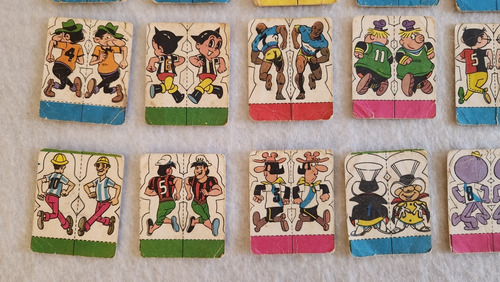 Lote 21 Figuritas Gran Match FĂștbol Dibujos Animados Famosos (Usado)