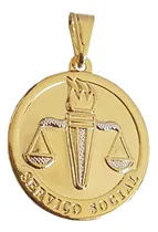 Comprar Pingente Serviço Social Banhado A Ouro 18k. P97