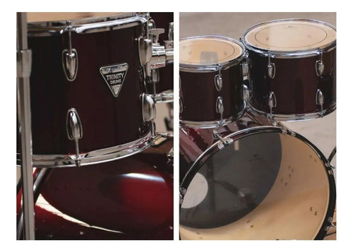 Bateria Acústica Dmt222 Michael Trinity Wine Red 5 Peças