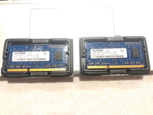 Memoria Ram Elpida Macbook Pro Original 2gb X 2