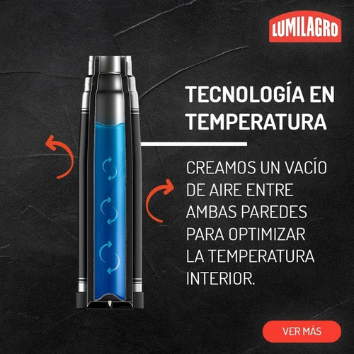 Termo Lumilagro Luminox 1 Litro Acero Inox Camping Outdoor