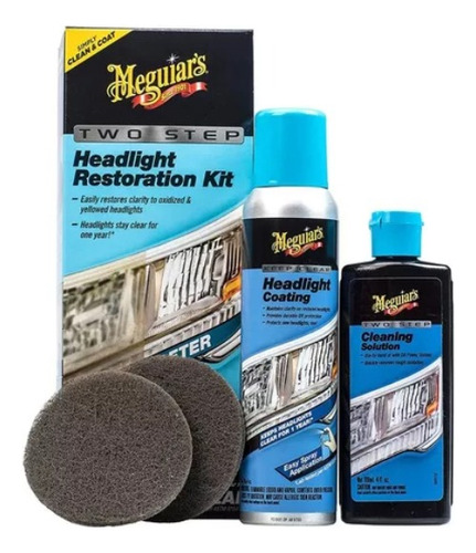 Meguiar S Kit Restaurador De Faros En 2 Pasos G2970
