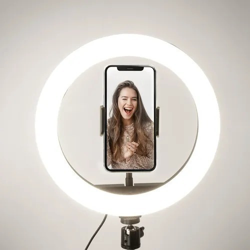 Imagen 6 de 10 de Aro Luz Led Rgb 30cm Profesional + Trípode 2.10 Mt
