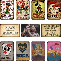 Comprar Carteles De Chapa Combo X2 De 30 X40cm