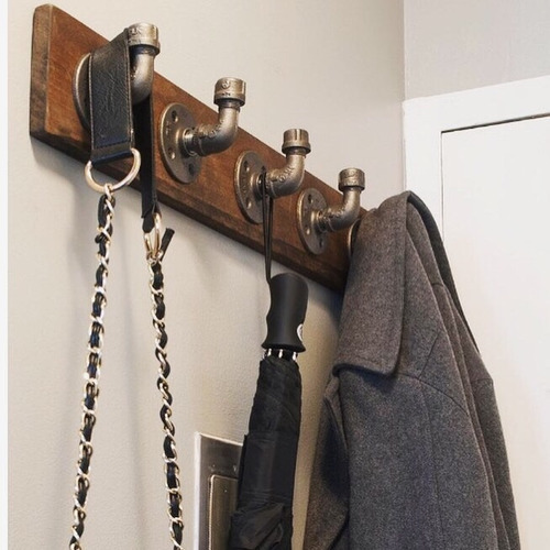 Perchero De Pared Estilo Industrial