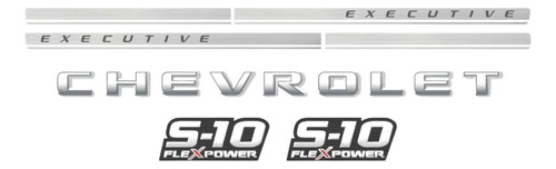 Faixa Adesivo Chevrolet S10 Executive 4x4 2009 2011 Kit04