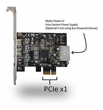 Tarjeta Host Combinada Vantec 2+1 Firewire 800/400 Pcie (ugt
