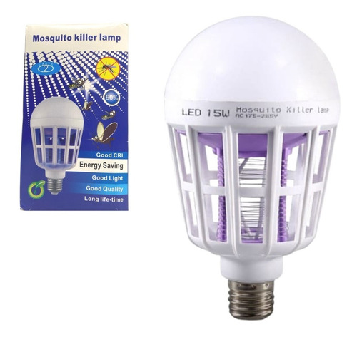 Bombillo Anti Mosquitos Lámpara Repelente Luz 15 W
