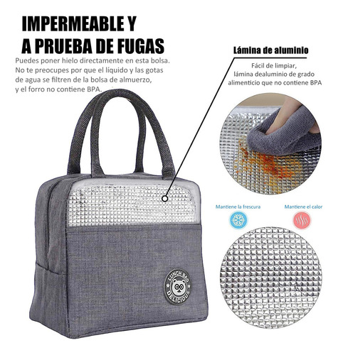 Ruiyue Lonchera Termica De Comida Bolsa De Almuerzo Aislada.