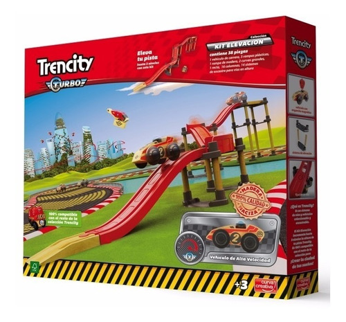 Trencity Turbo Kit De Elevación Y Auto - Giro Didáctico