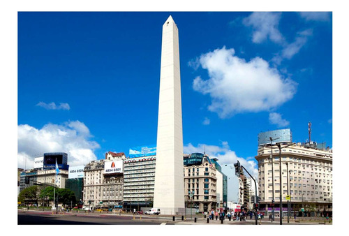 Vinilo 50x75cm Obelisco Dia Monumento Historico