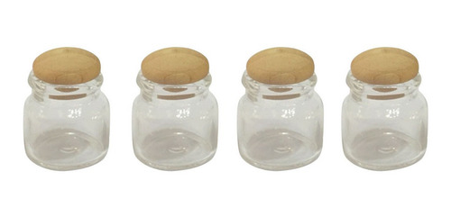 Frasco De Dulces Miniatura Para Casa De Mu?ecas 1:12 4 Pzs.