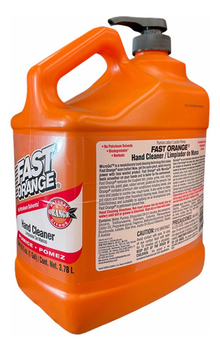 Limpiador Desengrasante De Manos Fast Orange Gel Cítrico Pro