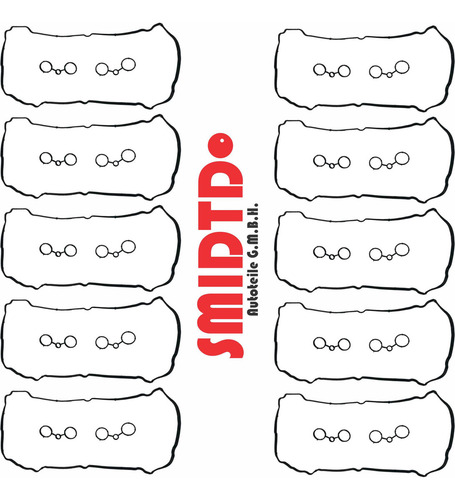 10 Juntas Tapa Punterias Mini Cooper Clubman S Jcw 07-12 R55