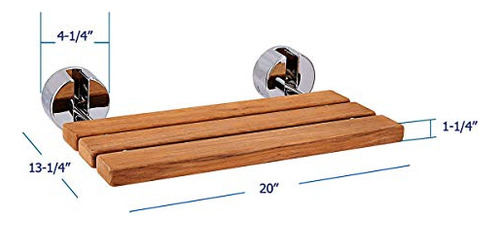 Banco De Assento De Banho Clevr Teak Wood Modern Folding 20c
