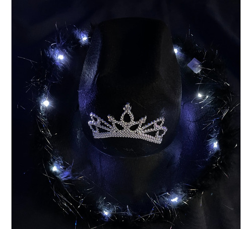 Sombreros Cowboy Cowgirl Led Corona Vaquero Carioca Top X 4