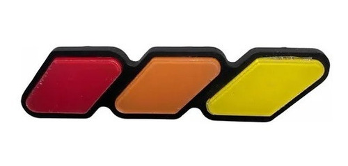 Logotipo Tricolor Para La Decoración De Rejilla De Camioneta