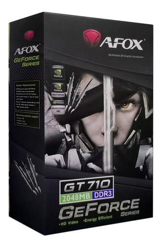 Imagen 1 de 1 de Tarjeta De Video Gt 710 2gb Ddr3 64bits Afox Nvidia Geforce