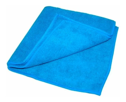 Imagen 2 de 4 de Paño Microfibra Azul 60x40 Extra Secado Multiuso Hogar Sm