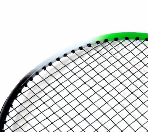 Raquetes De Badminton Verde E Preta Com Bolsa Raqueteira