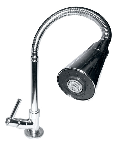 Torneira De Cozinha De Bancada Tubo Gourmet Cônico 1/4v. C72 Cor Cromado