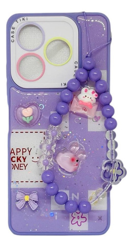 Funda Para V60 Smart / Axon 60 Lite Con Cadena Y Cristal