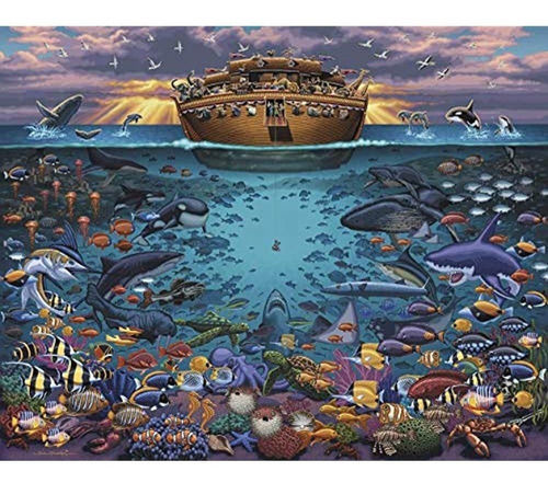 Puzzles De Dowdle Folk Art - Noah.s Ark Puzzle Bajo El Mar