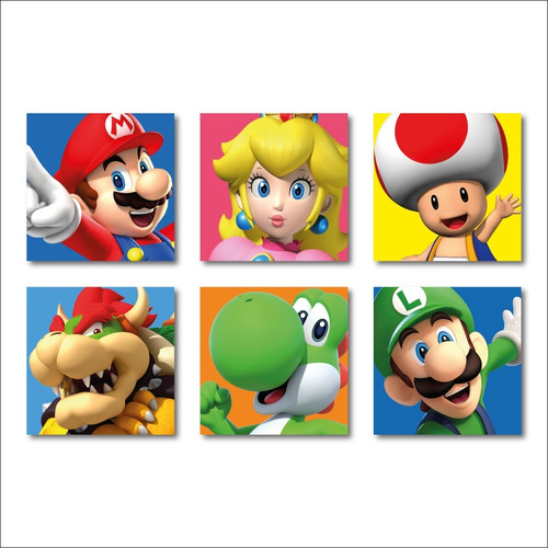 Cuadros Decorativos Super Mario Personajes