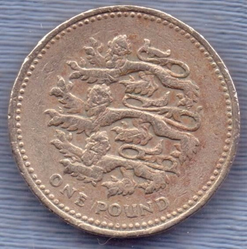 Inglaterra 1 Pound 2002 * Leones Plantagenet *