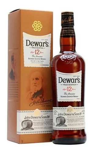 Whisky Dewars 12 Anos 750ml - C/ Nota Fiscal E Selo Ipi