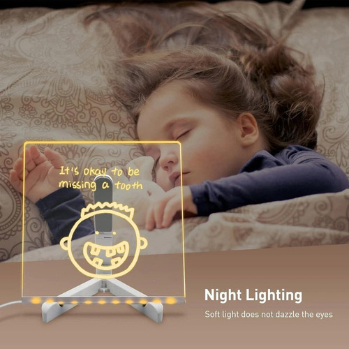 Rx Increible Tablero De Notas Con Luz Led De Noche Creativa