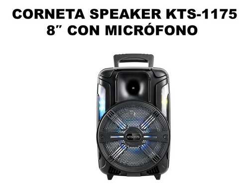 Corneta Speaker Bluetooth Kts-1175 8 Con Micrófono 