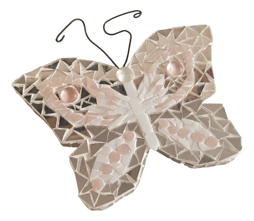 Cuadro Mariposa Realizado Artesanalmente En Mosaiquismo