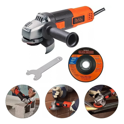 Esmerilhadeira Angular 4 1/2 Pol 820w - G720 Black + Decker