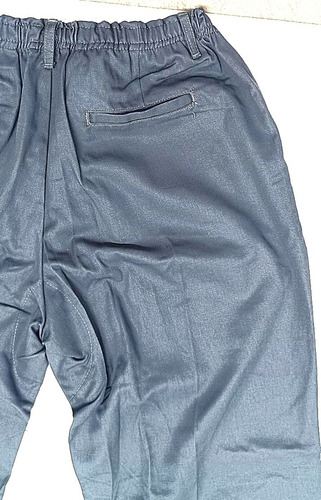 Calça Uniforme Trabalho Masculina Elast/cinto Cedobrin Az 70