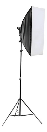 Kit Iluminador Softbox Led 126 Recarregável De Luz Contínua Estrutura Preto Luz Branco-frio 127/220v