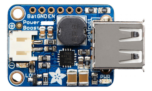 Adafruit Powerboost 500 Amplifica Voltaje 5v Out, Desde 1.8v