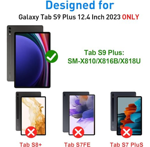 Funda Para Tablet Galaxy Tab S9 Plus 12.4 PuLG Uso Rudo