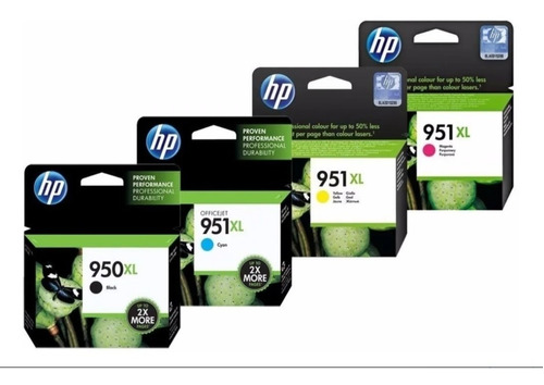 Pack Original De Cartuchos Hp 950xl Negro Y 951xl Color