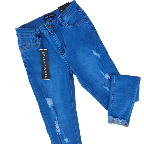 Jeans De Dama Skinny Con Detalles Destroyed 