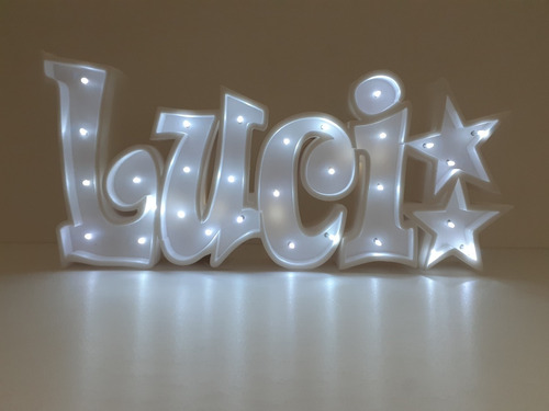 Nombres Iluminados Letras 30 Cm Tu Nombre Polyfan Luces
