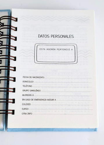 Agenda Escolar Personalizada Índigo Personalizado 2025